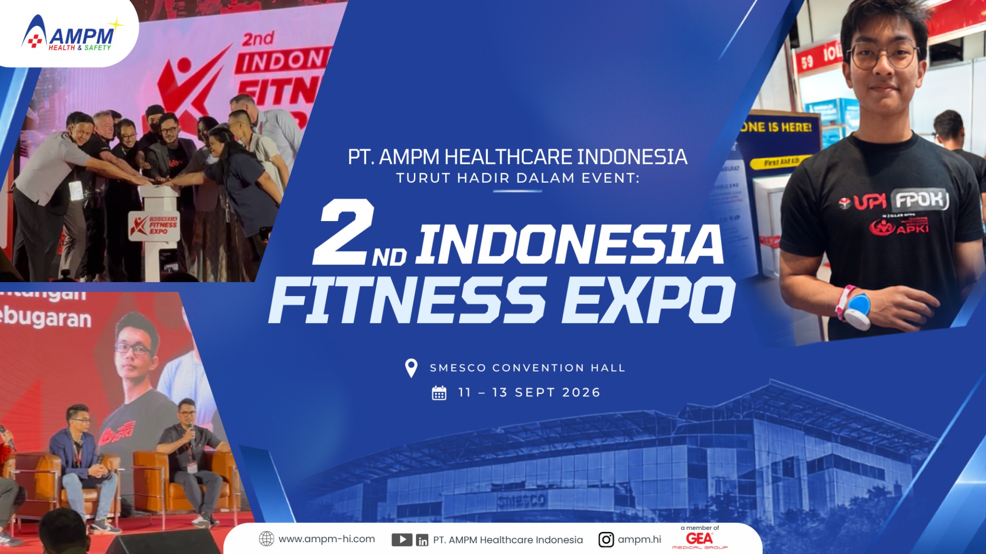 AMPM Healthcare Indonesia Hadir di Indonesia Fitness Expo 2026, Bawa Solusi Recovery dan Keselamatan untuk Industri Fitness