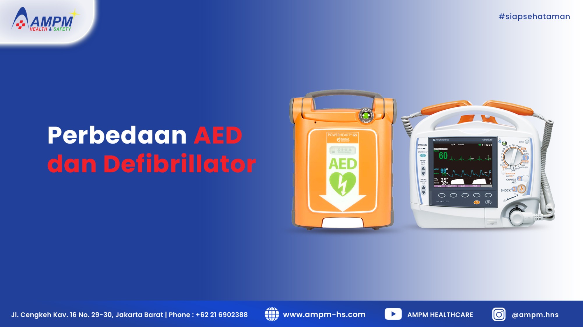 Perbedaan AED ( Automatic External Defibrillator ) dan Defibrillator