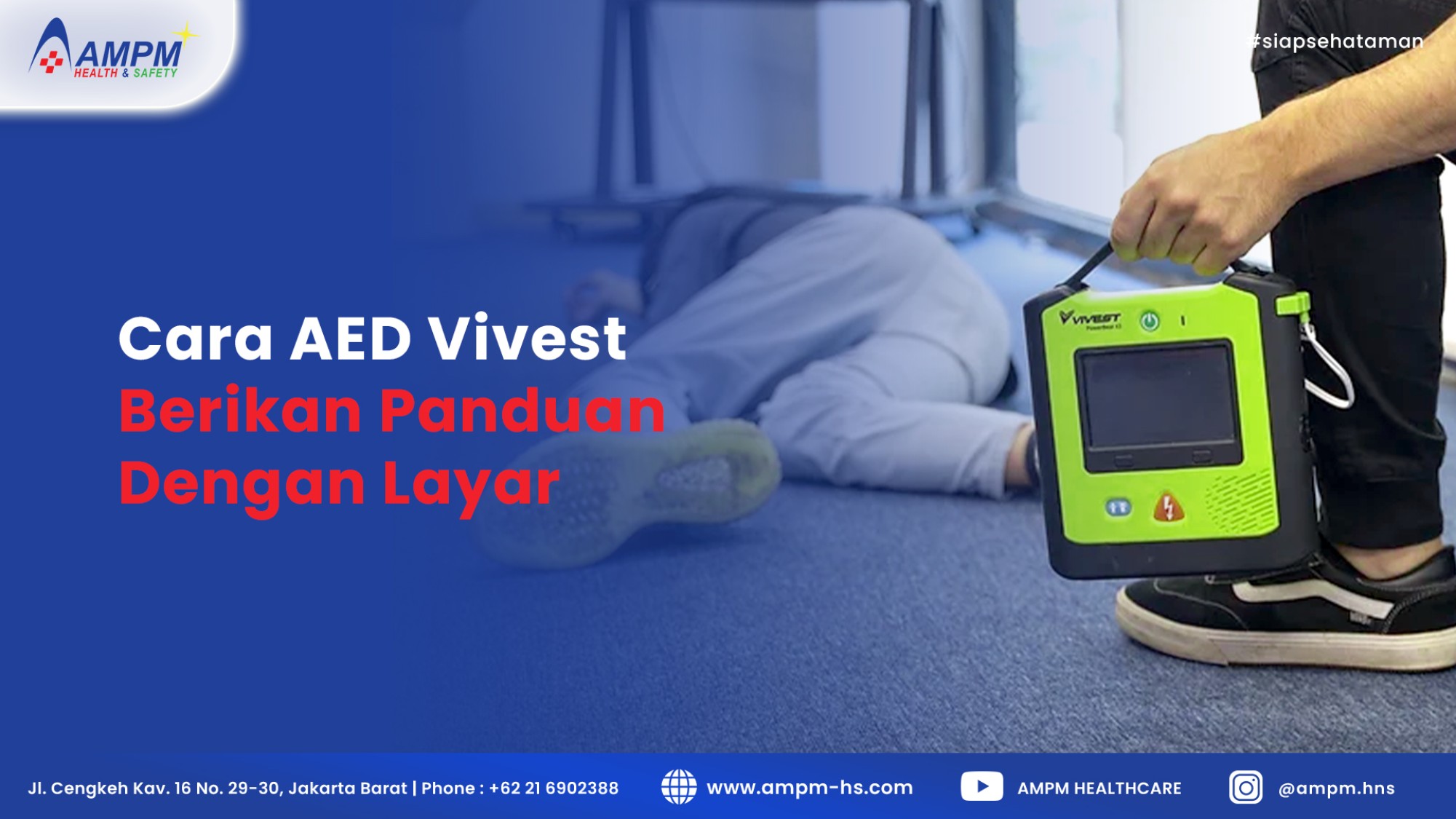 Cara AED Vivest X3 Berikan Panduan Dengan Layar Animasi
