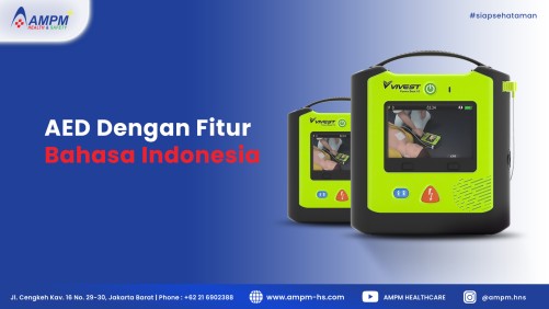 AED Dengan Fitur Bahasa Indonesia - AED Vivest Powerbeat X3