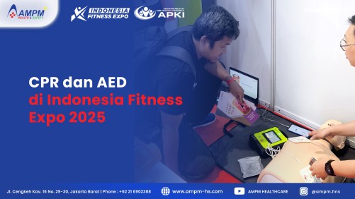 CPR dan AED Challenge di Indonesia Fitness Expo 2025